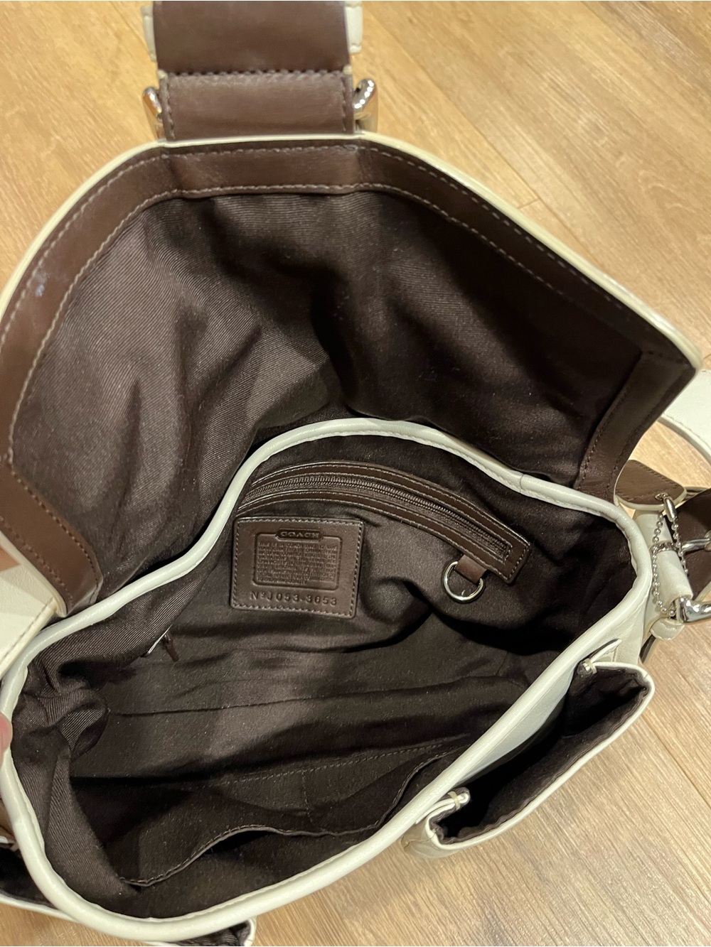 Coach Leather Shoulder Bag with Buckle Accent - Picture 4 of 6